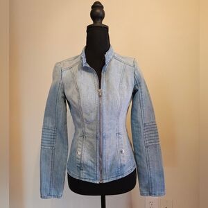 Guess Light Wash Denim Jacket XS